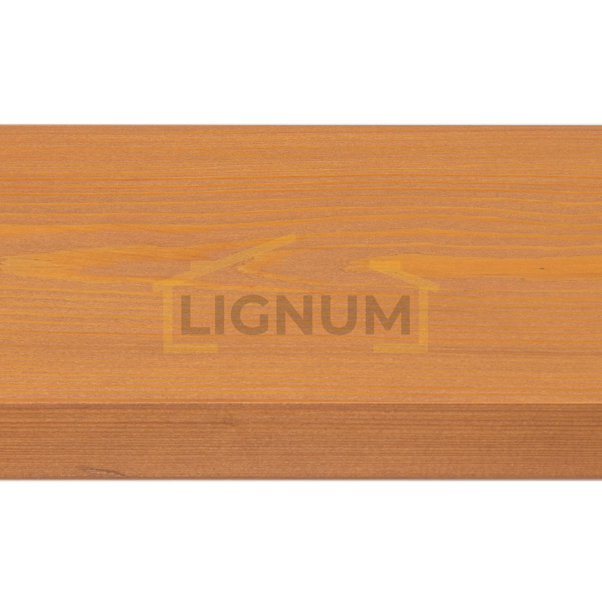 Планкен из лиственницы, с заводской покраской маслом