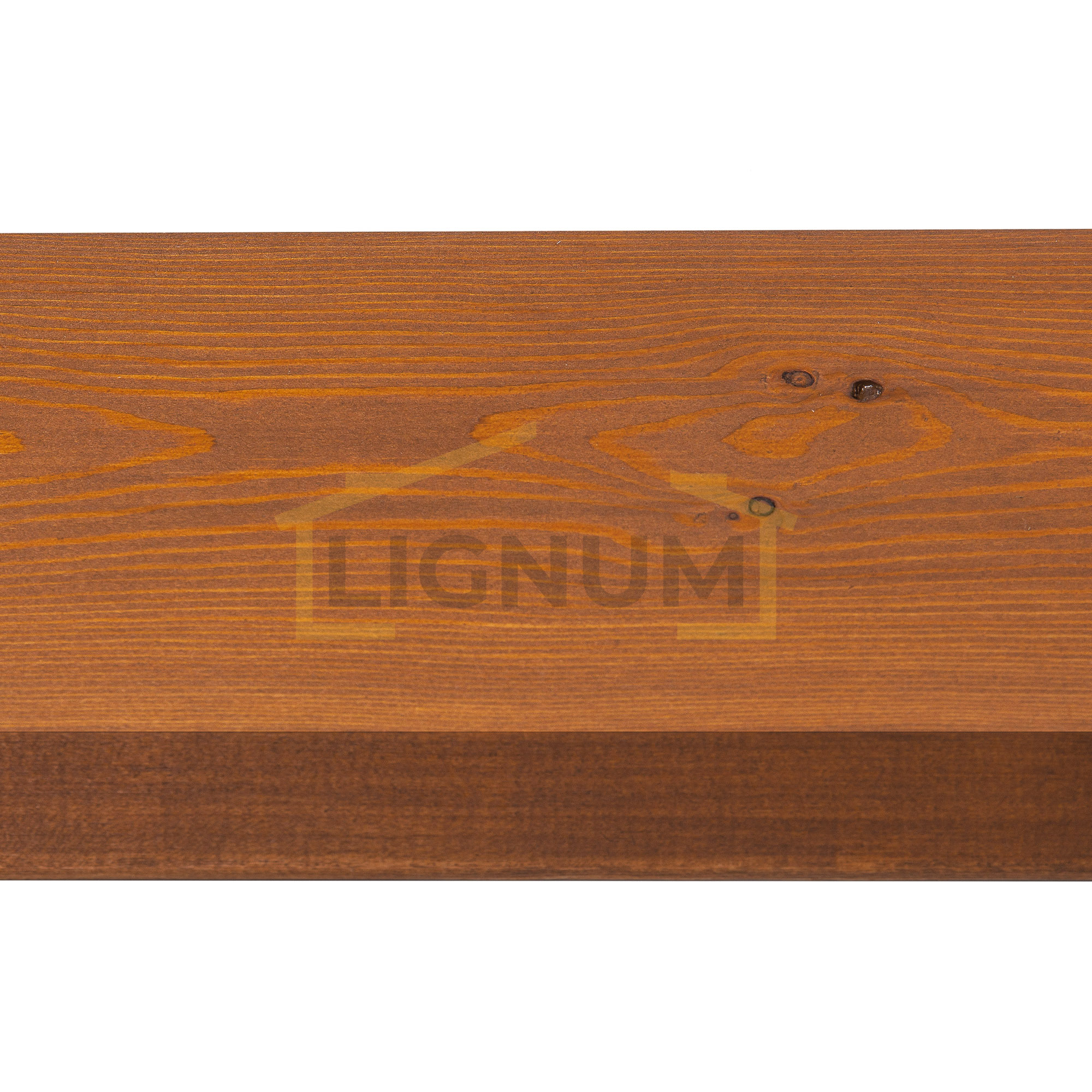 Планкен из лиственницы, с заводской покраской маслом