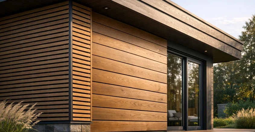 Фасадный брусок: где он работает лучше планкена