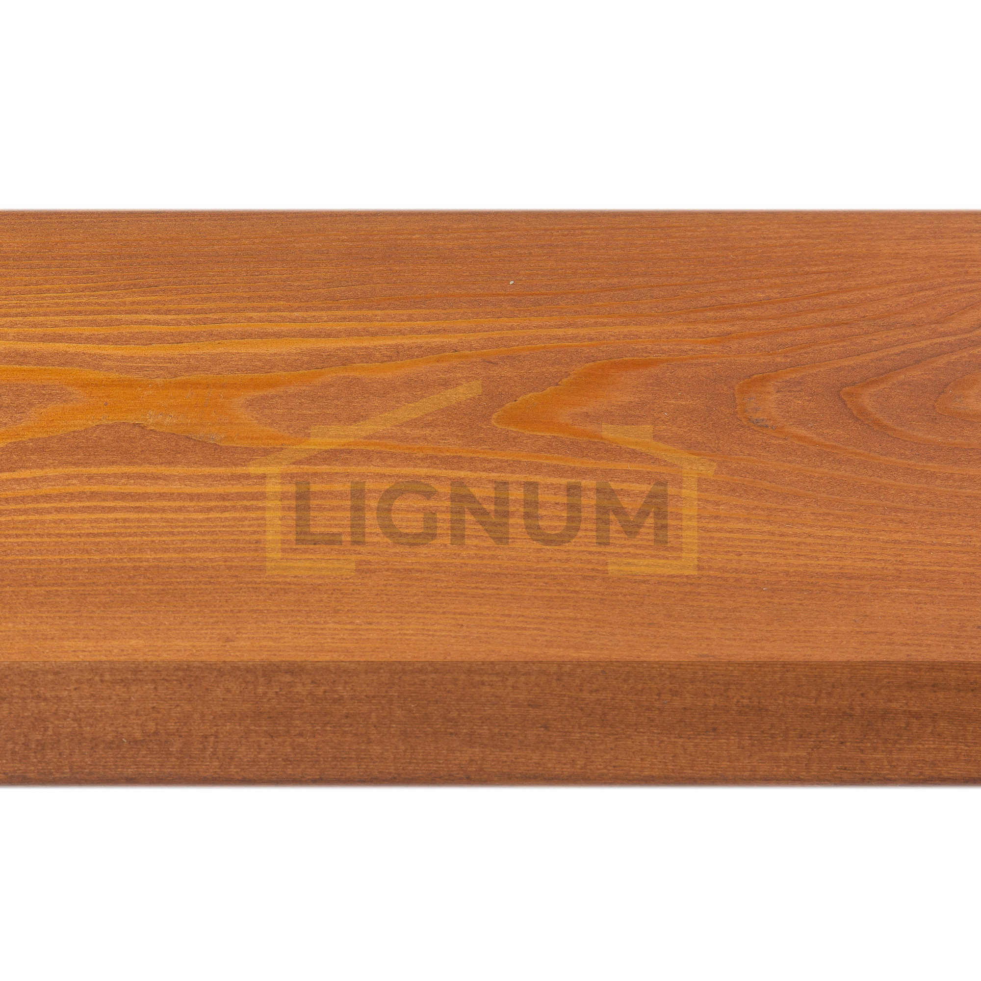 Планкен из лиственницы, с заводской покраской маслом