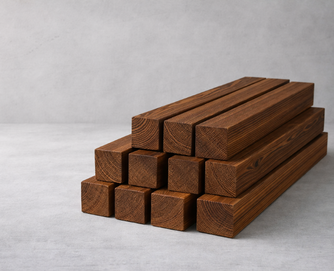 Фасадный брусок из термоясеня