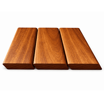 Планкен скошенный из кумару, 19x140x1853-4290 мм.