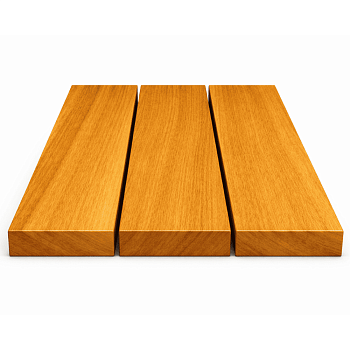 Планкен прямой из гарапы, 19x140x1830-5500 мм.