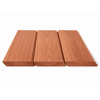 Планкен скошенный из меранти, 20x138x1500-4000 мм.